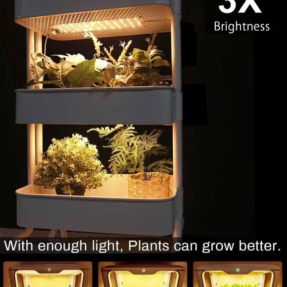 Grow Light, 20W Ultra-Thin LED Grow Lights for Indoor Plants Full Spectrum, 6/10 - Picture 2 of 9